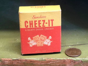 rare 1940s Sample Cheez-It Cracker Box Vintage Miniature Single Serving Not Doll