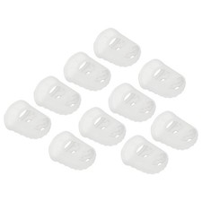Finger Tips Anti Slip Fingertip, 10 Pack 28mm Silicone Finger Guard, Transparent