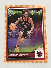 2023-24 Hoops Haunted Hoops Basketball Orange #105 - Immanuel Quickley - Raptors