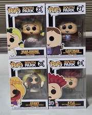Funko Pop! South Park Cartman Marjorine Princess Kenny Kyle Set #23 #24 #27 #28