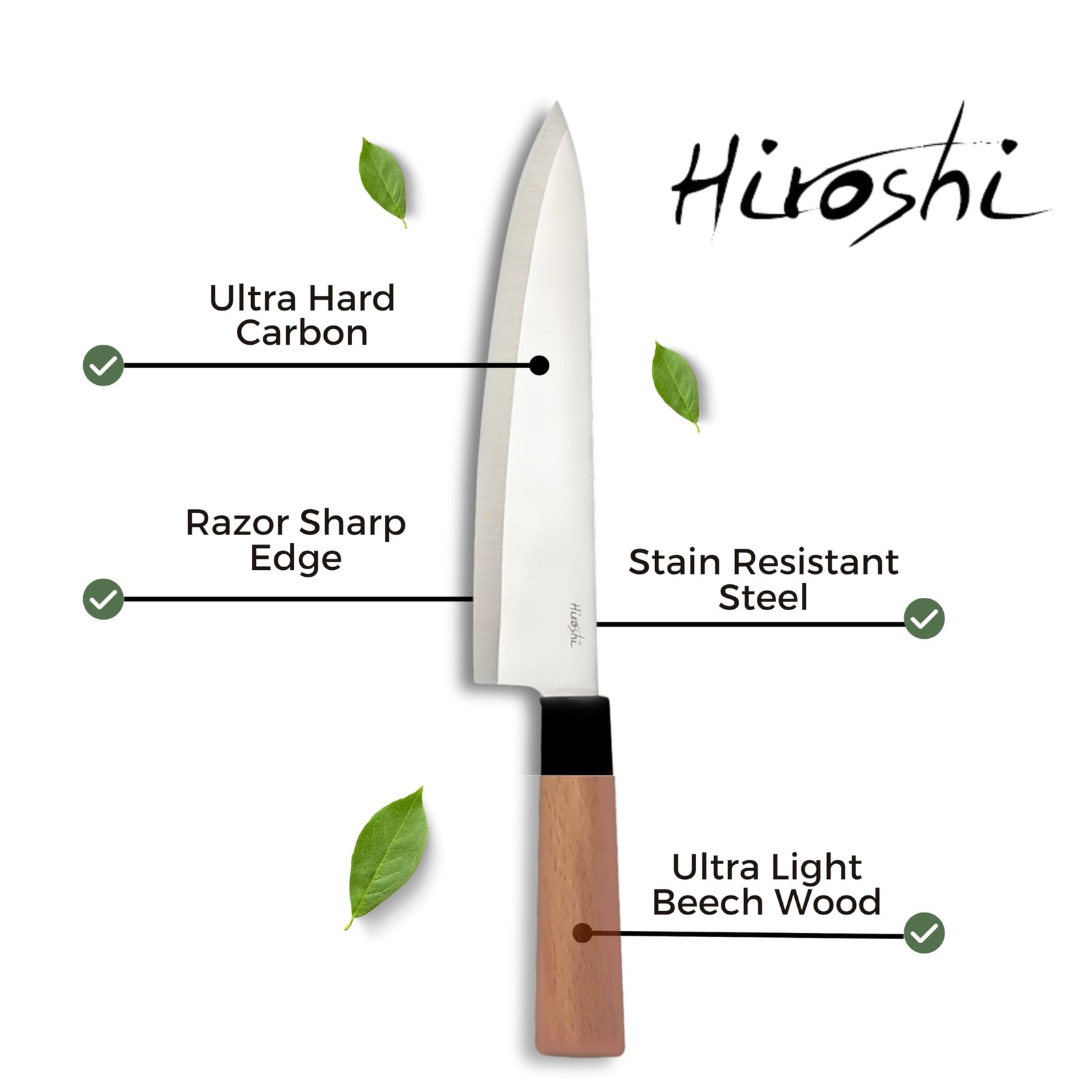 Premium Sushi & Sashimi Chef’s Knives – Set of 4 Knives - Ultra High Carbon S...