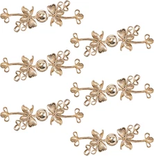 Love Butterfly Cloak Clasp Fasteners, 6 Pairs 6.8CM Butterfly Fasteners Chinese 