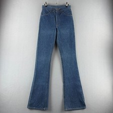 Vintage Levis Jeans Fits 27x35 Orange Tab 646 Flare Bellbottom 70s Made in USA