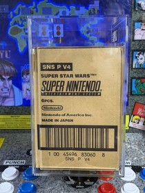 1992 Nintendo SNES Super Star Wars Factory Case of 6 VGA 80+ Graded Sealed Pop 1