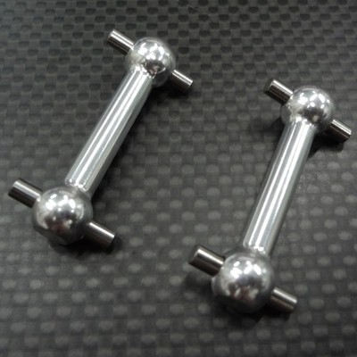 NEW GPM Alum Front/Rear Dog Bone (31mm) Silver TT-01/TT-01D/TT-02 FREE US SHIP