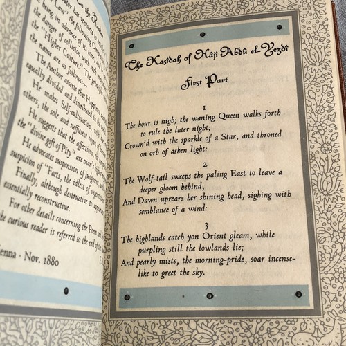 The Kasidah of Haji Abdu el-Yezdi Sir Richard F. Burton 1937 LEC wCase Signed - Imagen 11 de 17