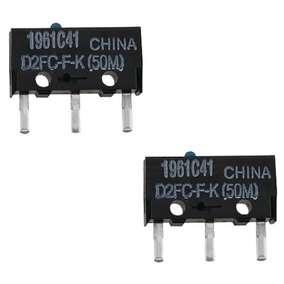 2x OMRON D2FC-F-K (50M) Microswitch Mikroschalter Maustaste Mouse Button Taste