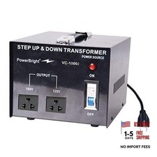 1000W Step Up Down Japanese Transformer, Power ON/Off Switch, Can 1000 Watts