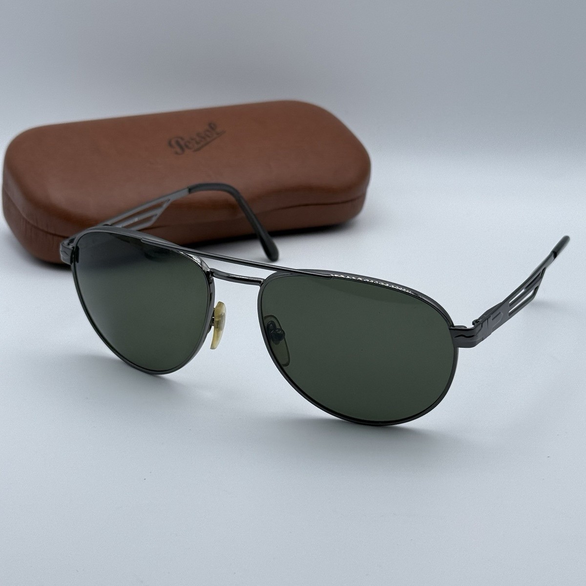PERSOL SUNGLASSES 2029-S 513/31 Gun Metal Lightly Worn Smoke 