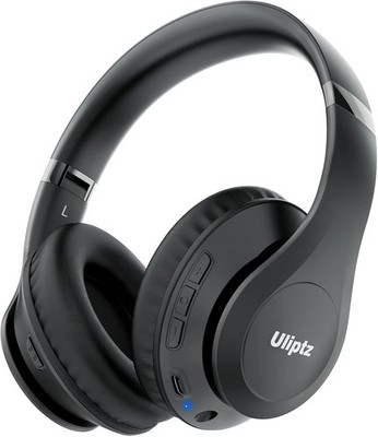 5.3 Over-Ear Wireless Headphones 65H Playtime HiFi Stereo Foldable w/6 EQ Black