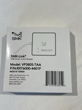USB Smart Card Reader Model SMK-Link VP3805-TAA P/N:RXT6000-4401F