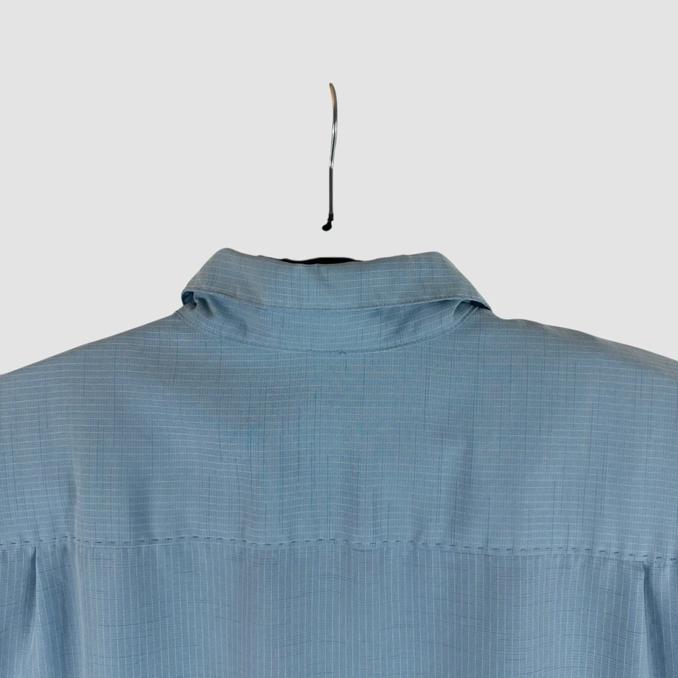 Quiksilver Waterman Men’s XL Short Sleeve Comfort Fit  Striped Button Up Shirt - Image 4 of 4