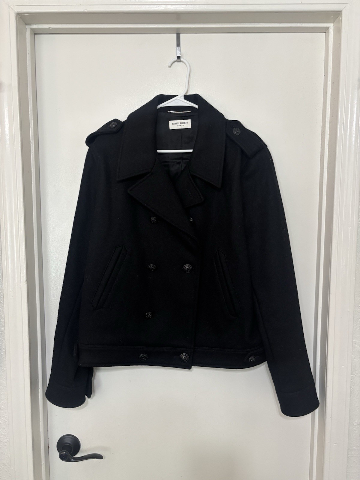 Giacca di lana Saint Laurent x Hedi Slimane SLP 14FW