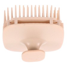 Beige Hair Shampoo Brush Tpe Scalp Scrubber for Dandruff and Massage