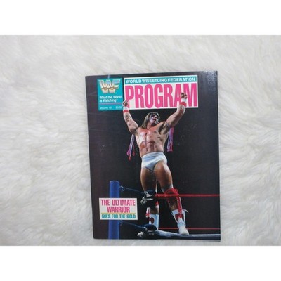 WWF WWE Magazine Program Vol 161 Ultimate Warrior Hogan Savage Powers Of Pain
