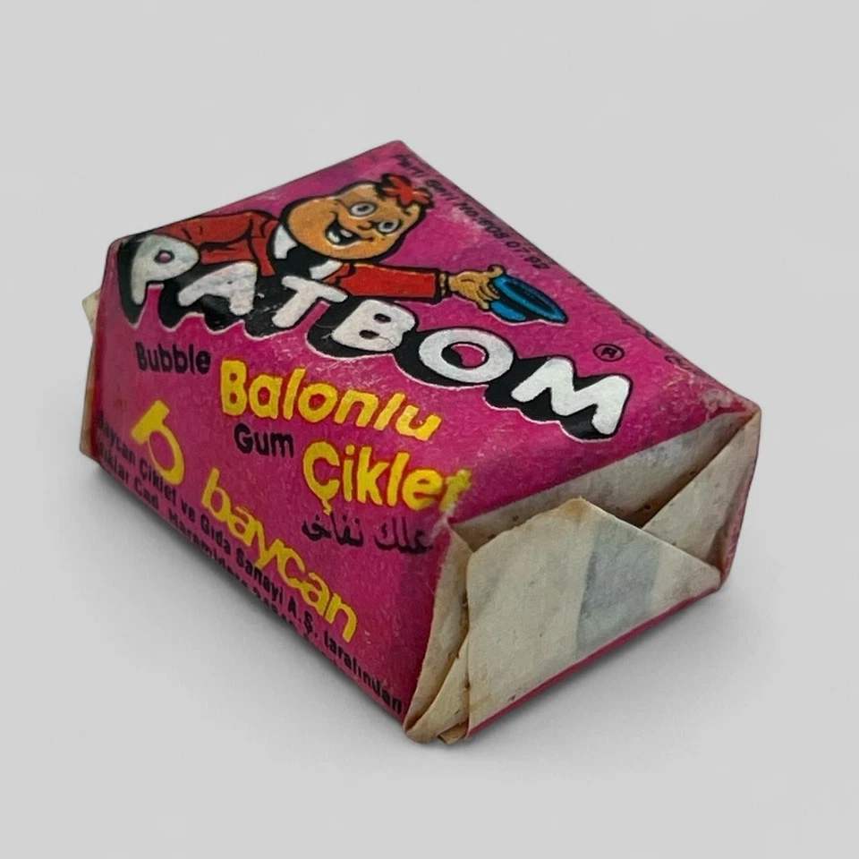 Envolvedoras de goma de burbujas Patbom de colección - Raras 1994 goma turca “rosa” Foto 3 de 4