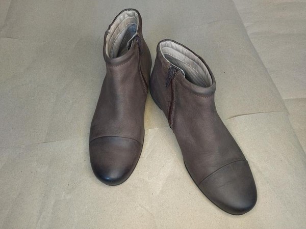 Women Ecco Boots Brown Leather 36 #3QGB