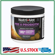 Nutri-Vet Pre and Probiotic for Dogs Digestive Health Support 120 Soft Chews USA