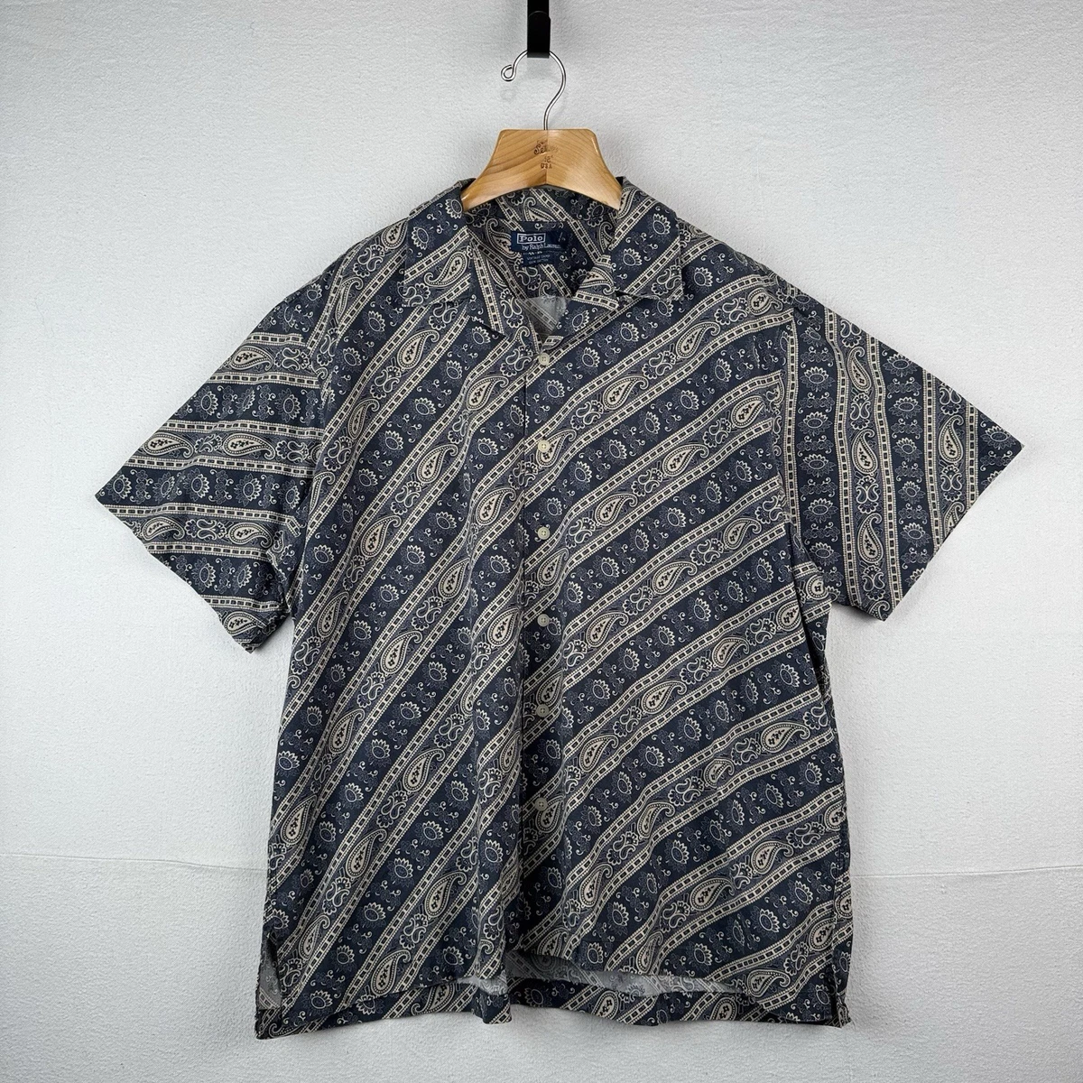 Polo Ralph Lauren Paisley Short Sleeve Casual Button-Down Shirts