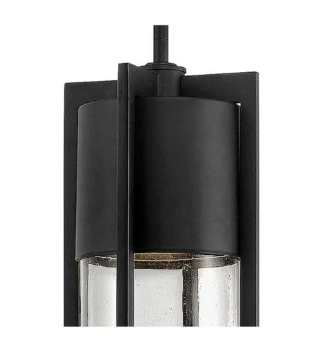 Hinkley Shelter 1328BK Outdoor Hanging Pendant Light Black Clear Glass 24.5"H - Picture 6 of 17