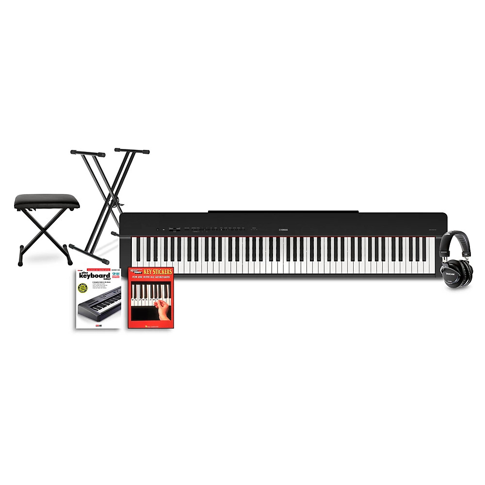 Yamaha P225 88Key Digital Piano Black Beginner Package