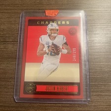2023 Panini Legacy Justin Herbert Red #52/299 Chargers