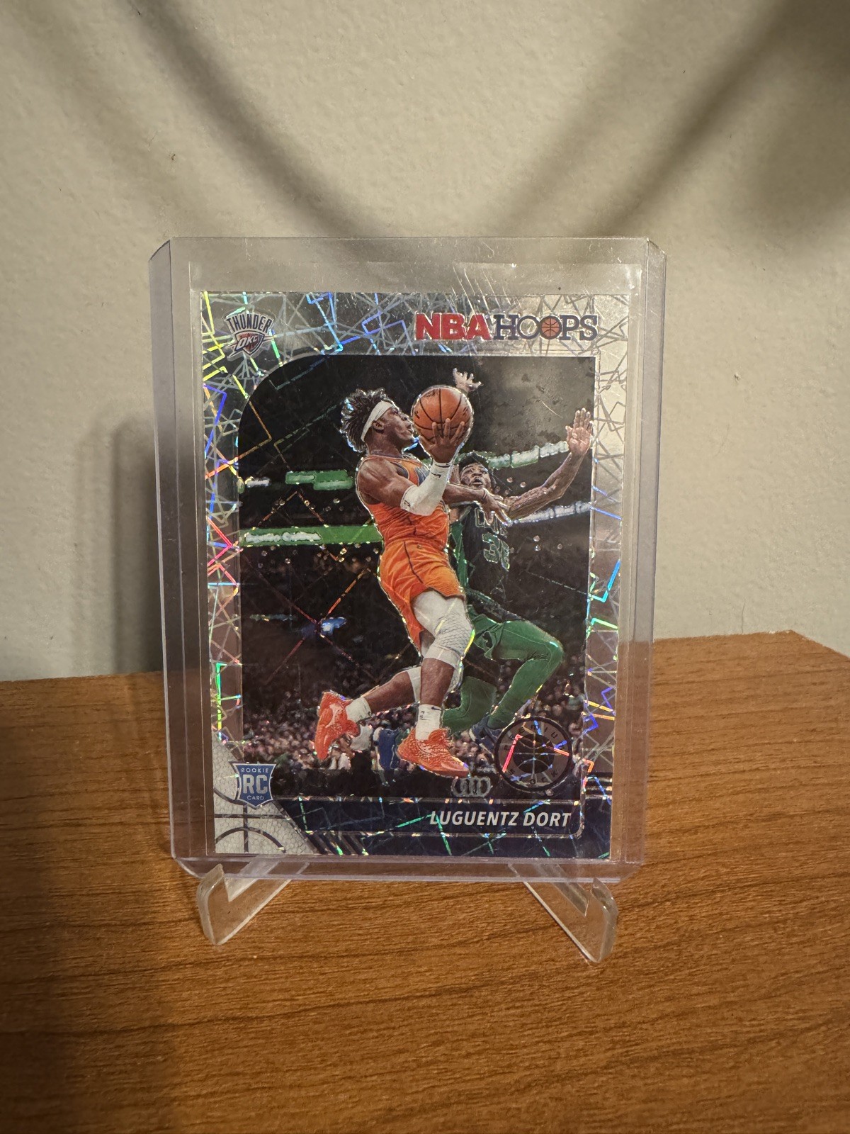 2019-20 Panini NBA Hoops Premium Stock Luguentz Dort #213 Silver Mojo Prizm (RC)