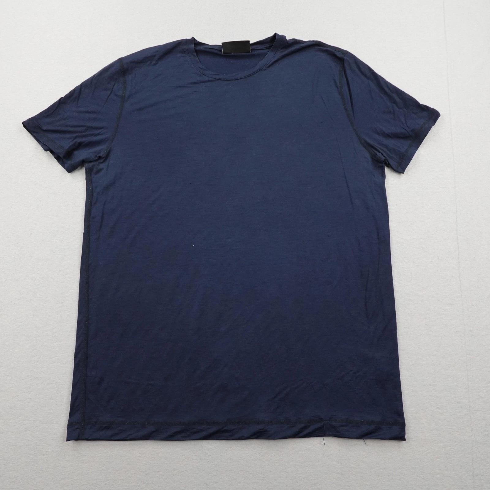 VOLLEBAK Shirt Mens 2XL Blue Merino Wool Performance Lightweight Base Layer