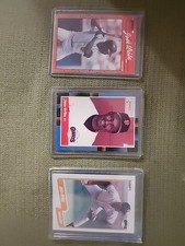 (3) Jose Uribe ERROR cards wrong birthday. In  Near Mint Condition or better.