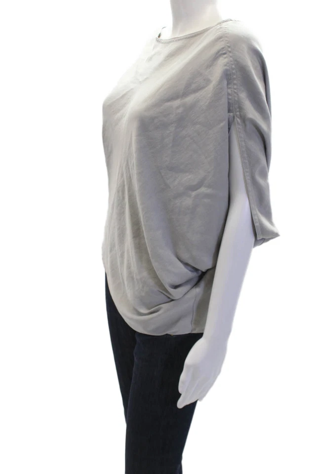 Blusa asimétrica gris sin mangas KaufmanFranco para mujer talla XS Foto 2 de 4