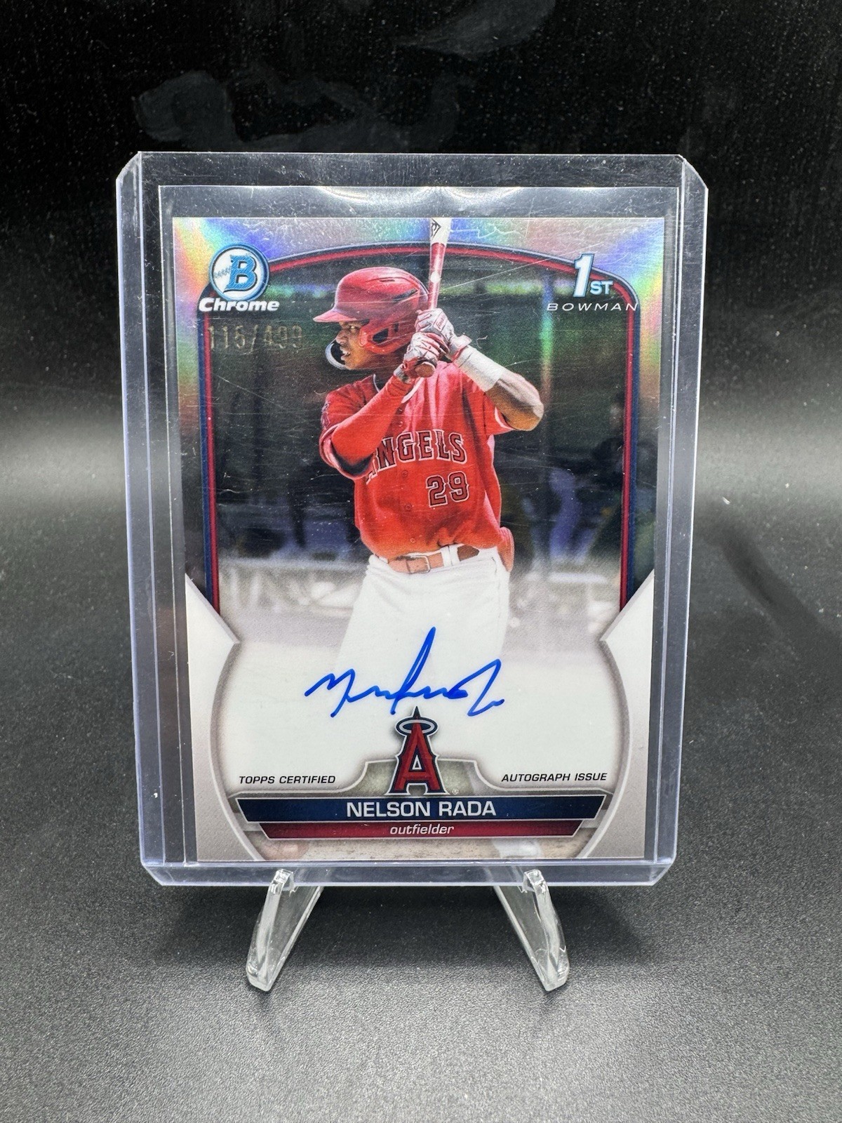 2023 Bowman - Chrome Prospect Autographs Nelson Rada #CPA-NR Refractor /499 (AU,