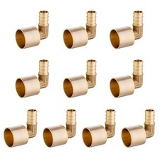 (Pack of 10) EFIELD Pex 1/2" x 3/4" x 10), Copper,Brass 