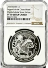 2025 Sioux Nation Ghost Horse 1 oz .999 Silver Coin NGC PF 70 UCAM