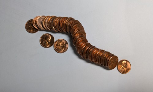 1958-D Uncirculated Roll of Lincoln Cents from Original Bank Rolls - Picture 7 of 8