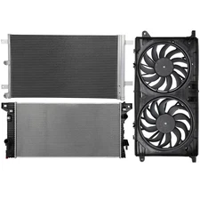 Radiator Condenser Cooling Fan Kit For Ford Expedition 2018-2019 F-150 2015-2018