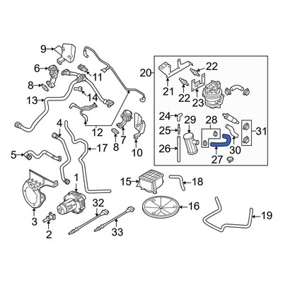 For Audi S4 2004-2009 Audi 8E0906272C Evaporative Emissions System Lines