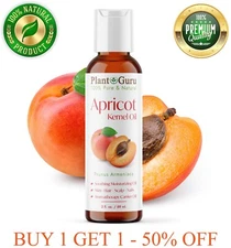 Apricot Kernel Oil 2 oz. 100% Pure Natural Carrier For Skin, Hair, Face, Massage
