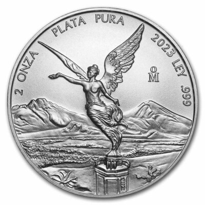 2023 Mexico 2 oz Silver Libertad MS-70 PCGS (First Day Issue