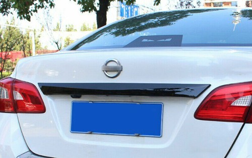 For Nissan Sentra 2013-15 2019 Black Rear Door Trunk Lid Molding Cover Trim 1pcs - Picture 5 of 6