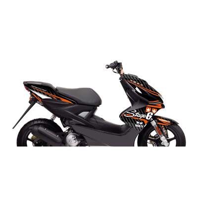Aerox Estetica Kit Grafiche Deco Stage6 Arancione Per Yamaha 50