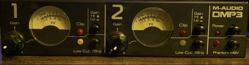 M-Audio DMP3 Dual Mic Preamp 2000s - Black (9v power cord not included) - Image 2 of 3