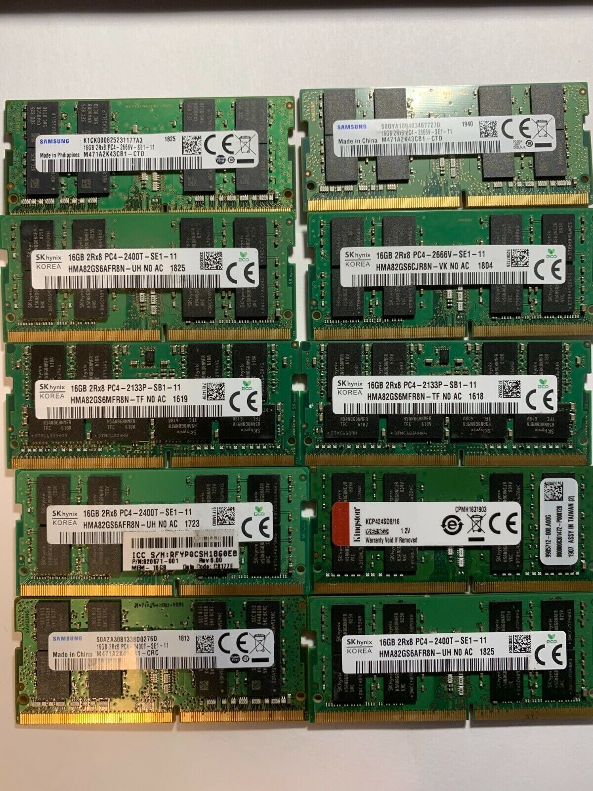 LAPTOP MEMORY MIXING BRAND 8GB 2RX8 PC32133 2400T 2666 DDR3 SODIMM eBay