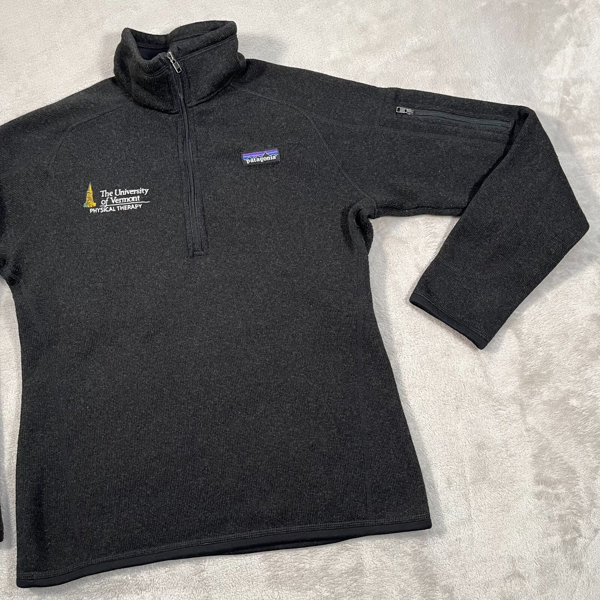 Patagonia Better Sweater Womens Medium Black 1/4 Zip Fleece