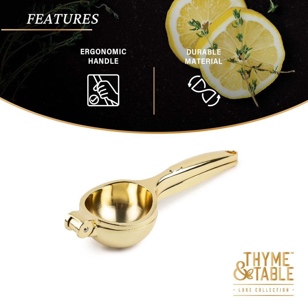 Hand Held Gold Manual Juicer Citrus Squeezer US