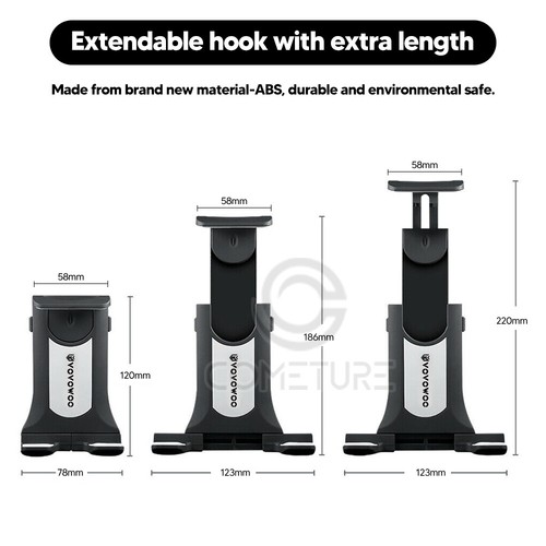 Universal Adjustable Tablet Mount Car CD Slot Holder 2in1 Fit 3.5-10.5" iPad GPS - Picture 6 of 9