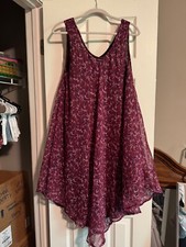 Women’s Vintage Funky Blue and Pink Tank Dress