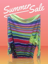 Women's T-Shirt  Long Sleeve Top Multiple Colors Tee Size M Cotton Stretch Solid