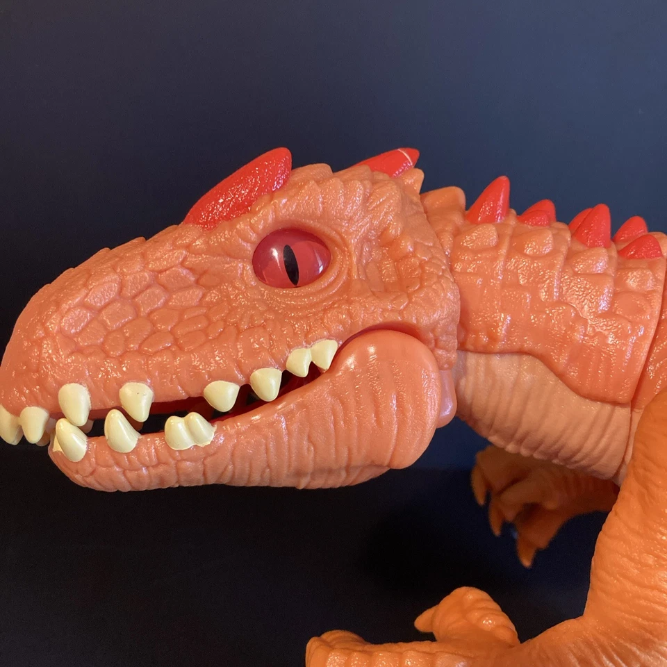 Nuevo Mega Jurassic World Imaginext Indominus T-Rex Parque Jurásico Dinosaurio Naranja Foto 2 de 4