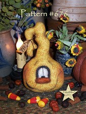 Patti's Ratties Primitive Halloween Ghost Monster 6" Doll Paper Pattern 676