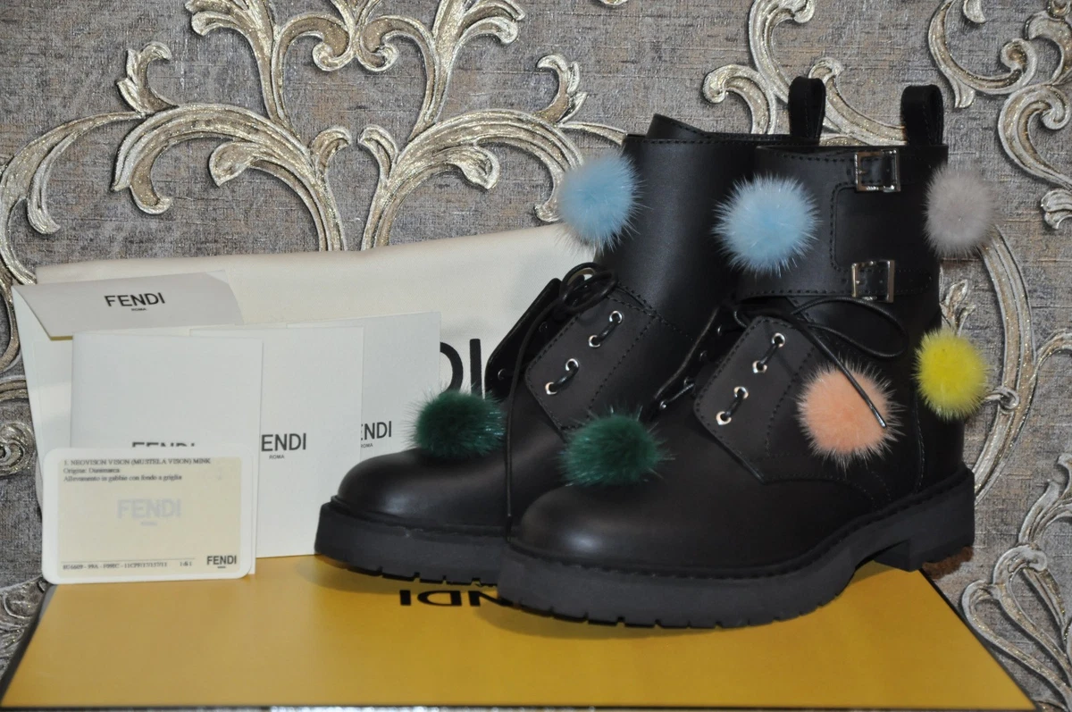 fendi pom pom boots